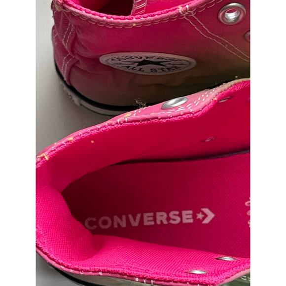 Size 3 Converse Youths Chuck Taylor All Star HI TOP Rainbow Shoes No Laces - Picture 7 of 8